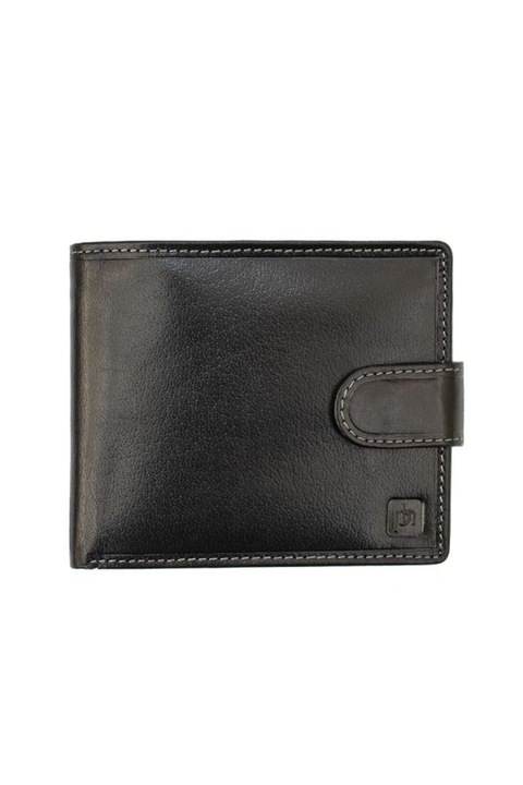 Мъжки портфейл Dugros, Естествена кожа, 4704, Черен