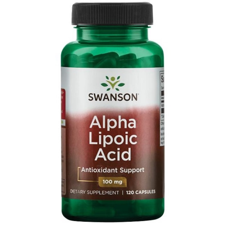 Étrend-kiegészítő, Alfa liponsav (100 mg), Swanson Alpha Lipoic Acid - 120 kapszula