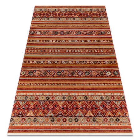 Covor lana keshan franjuri, DYWANY ŁUSZCZÓW oriental 7685/53578 teracota, 80x145 cm