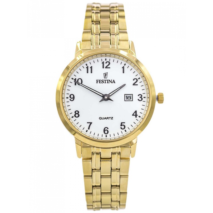 Klasszikus karkötőóra 20514/1, FESTINA, acél, arany
