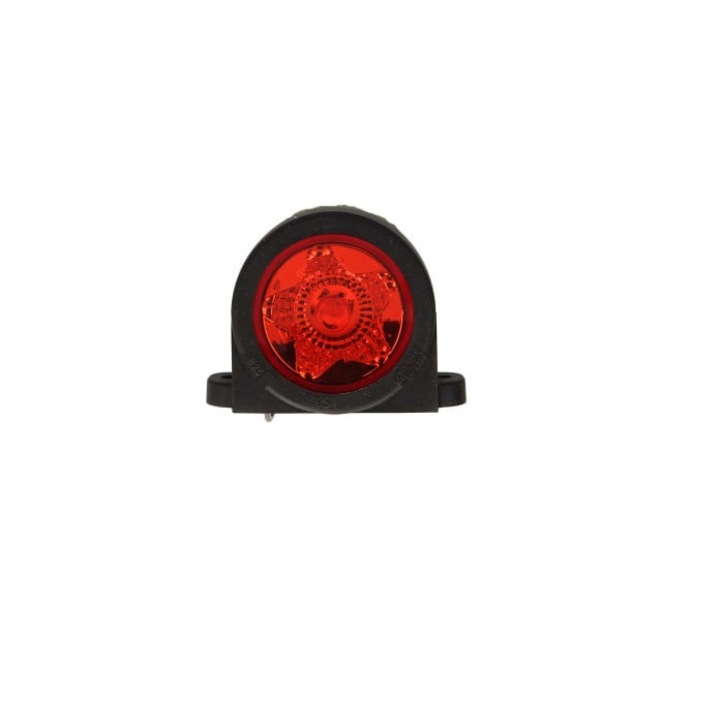 Габаритна лампа, съвместима LED 12-24V, червена, модел звезда