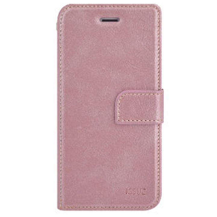 Husa carte compatibila cu Samsung Galaxy A22 4G, MCI Book, Flip stand, Tip portofel, Clapeta exterioara magnetica, Piele eco, Roz