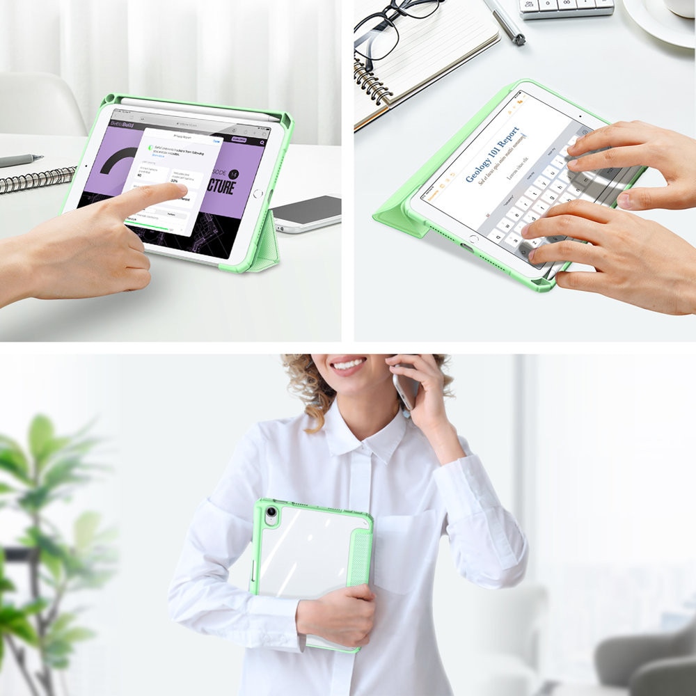 Husa pentru iPad Mini 6 2021 8.3 Dux Ducis Toby series smart cover verde
