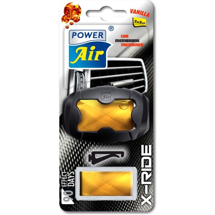 Odorizant auto pentru gura ventilatie Power Air aroma X ride vanilla