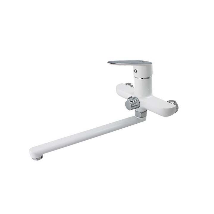 Baterie cada cu dus pipa mobila 300mm alba