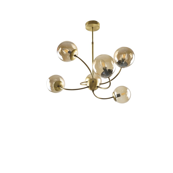 Lustra Ekin 6XE27, antic, Oktay