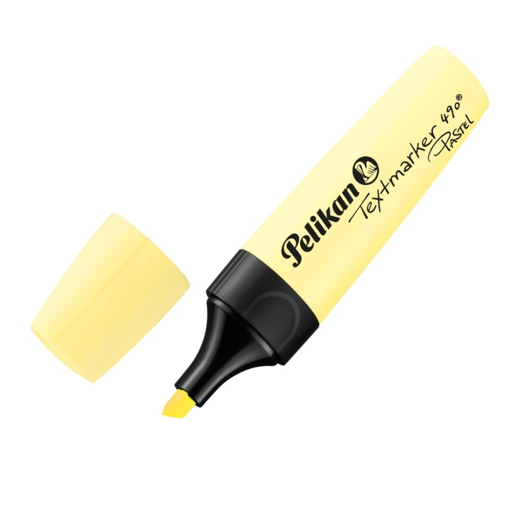 Textmarker 490 Pastel Yellow Bulk