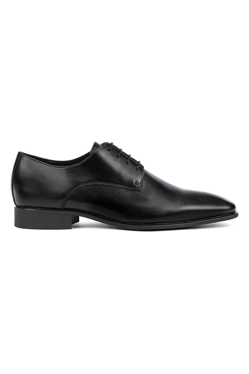 Geox, Pantofi derby de piele, Negru, 44