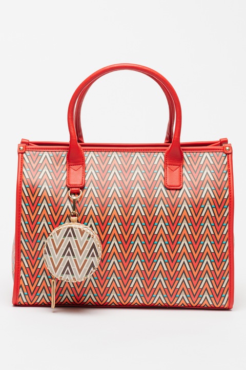 Valentino Bags, Чанта с монограм Tonic, Червен, Оранжев, Син