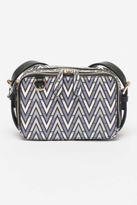 Valentino Bags, Чанта през рамо Tonic с монограм, Бял, Тъмносив, Черен