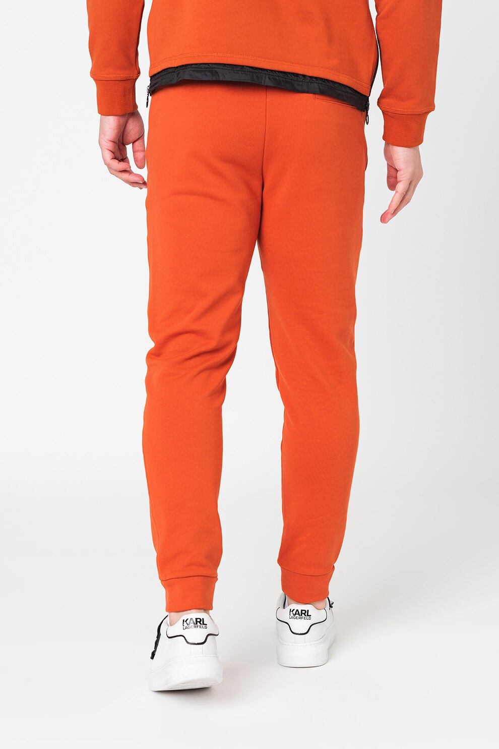 ARMANI EXCHANGE, Pantaloni sport cu logo, Oranj stins, 2XL - eMAG.ro