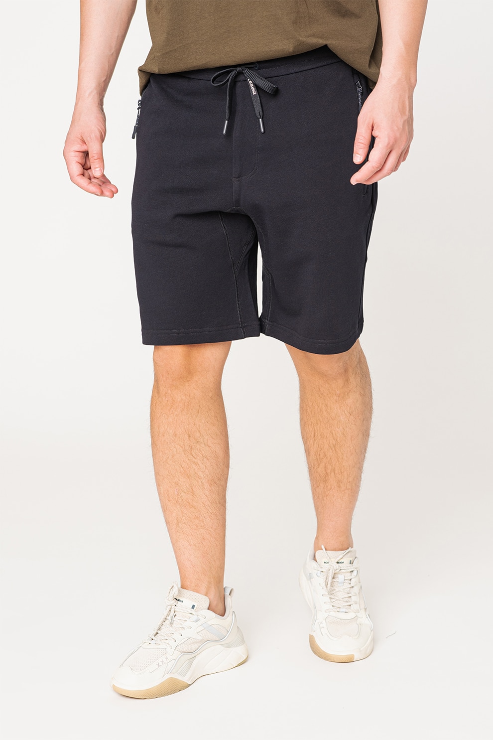ARMANI EXCHANGE, Bermude cu buzunare cu fermoar, Bleumarin, S
