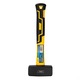 Ciocan tip baros, Deli Tools, EDL447010, 1 kg, Otel carbon, Negru/Galben, Maner ergonomic fibra de sticla