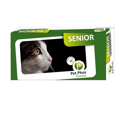 Supliment nutritiv pentru pisici Pet Phos Senior, 36 tablete