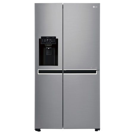 Side By Side LG GSL760PZXV, 601 l, Clasa A+, Full NoFrost, Dozator de apa, Compresor Inverter linear, H 179 cm, Argintiu