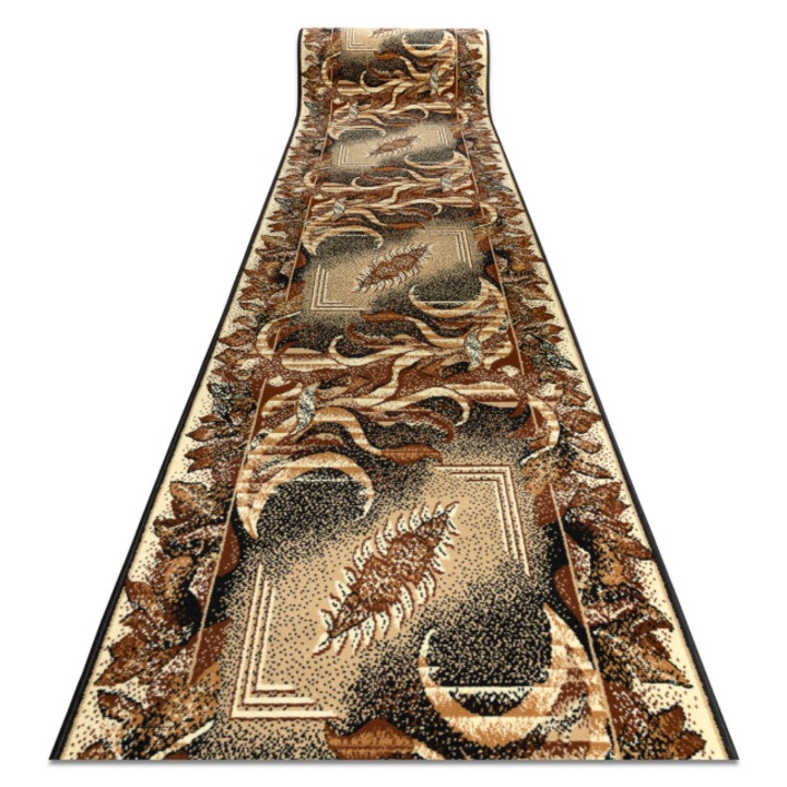 Dywany Łuszczów Bcf futó szőnyeg levÉl nÖvÉnyen bézs (agÁvÉ) 160 cm, 160x810 cm