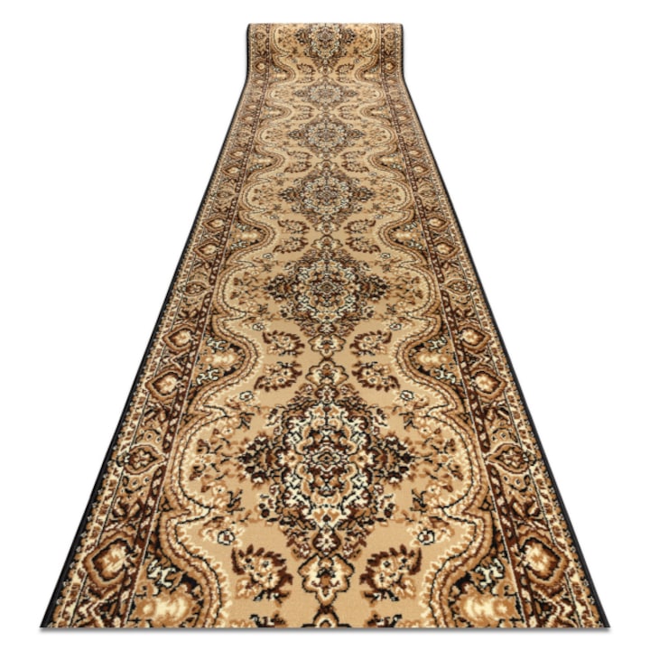 Dywany Łuszczów Bcf futó szőnyeg tavaszi bézs 80 cm, 80x310 cm
