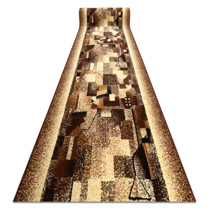 Dywany Łuszczów Bcf futó szőnyeg BENYOMÁS bézs 100 cm, 100x1300 cm