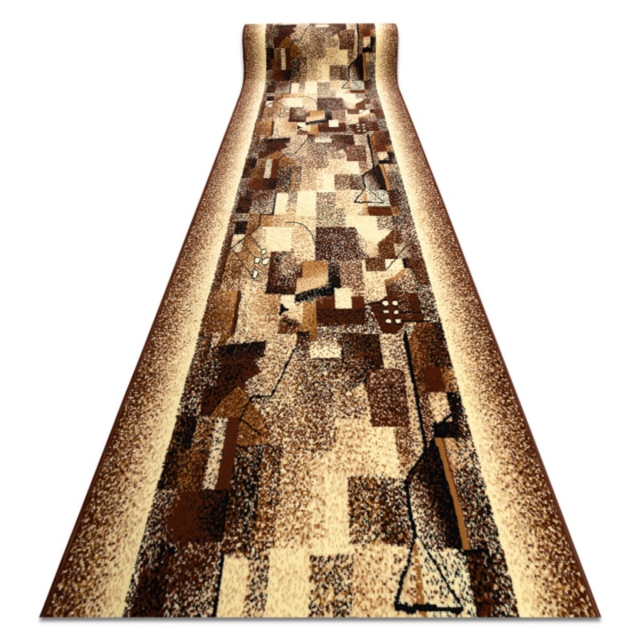 Dywany Łuszczów Bcf futó szőnyeg benyomÁs bézs 60 cm, 60x320 cm