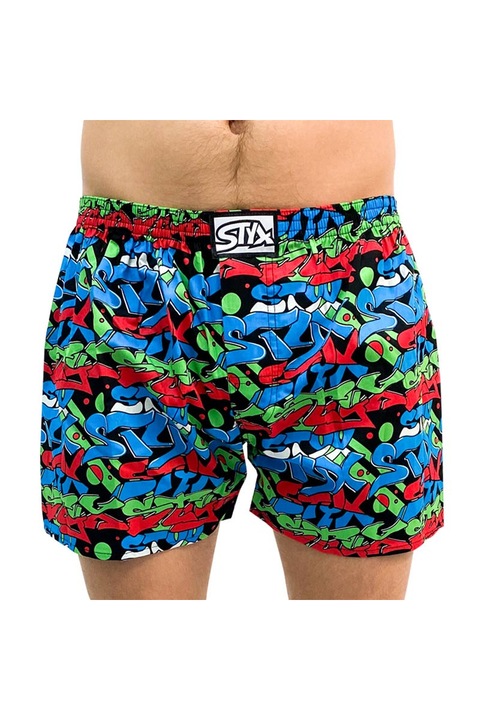 Pantaloni scurti pentru barbati Styx art classic graffiti, A1255, XL, Multicolor