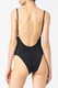 Guess, Costum de baie intreg cu imprimeu logo, Negru, S