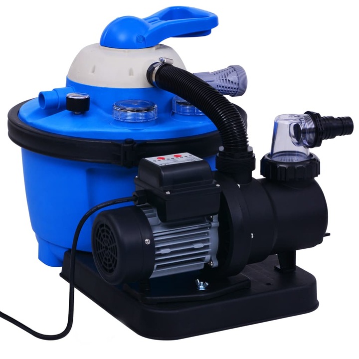 Pompa filtru cu nisip vidaXL, Plastic, 460 x 640 x 430 mm, Albastru, 92291