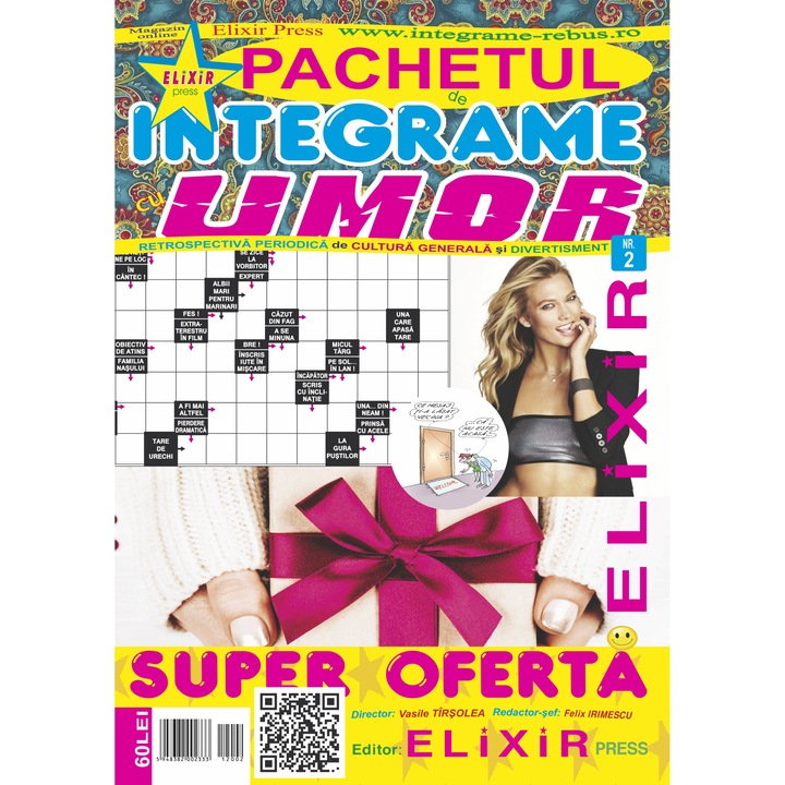 Pachetul de integrame cu umor nr 2, 500 pagini