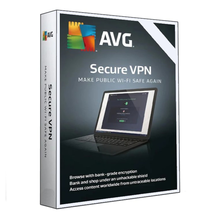 Антивирусна програма AVG Secure VPN 3 устройства 3 години електронен лиценз