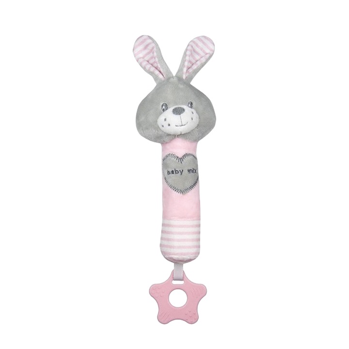 Baby Mix Rattle A40856 csörgő játék, rózsaszín, 0-3 hónapos