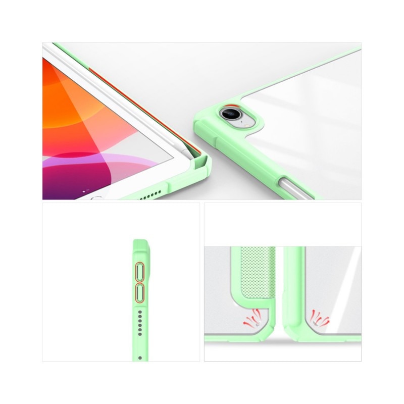 Husa Smartcase Tableta Duxducis Toby Compatibila Cu Ipad 6 Mini 2021, Sleep / Wake, Suport Pen, Verde