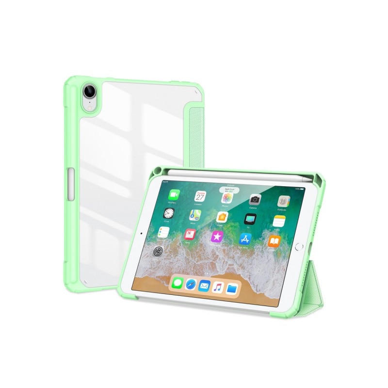 Husa Smartcase Tableta Duxducis Toby Compatibila Cu Ipad 6 Mini 2021, Sleep / Wake, Suport Pen, Verde