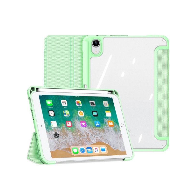 Husa Smartcase Tableta Duxducis Toby Compatibila Cu Ipad 6 Mini 2021, Sleep / Wake, Suport Pen, Verde
