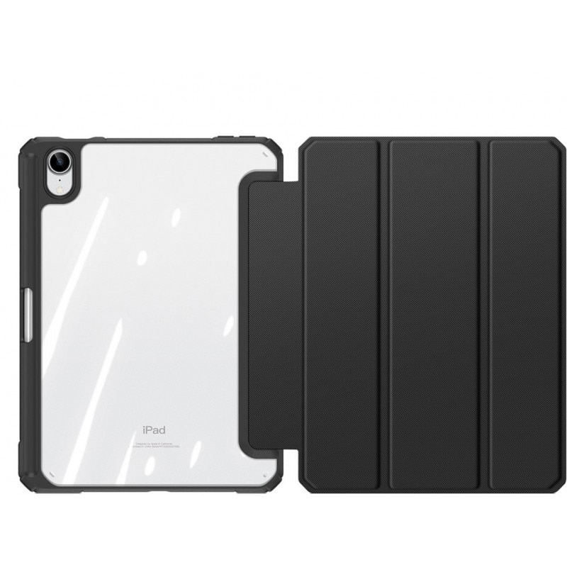 Husa Smartcase Tableta Duxducis Toby Compatibila Cu Ipad 6 Mini 2021, Sleep / Wake, Suport Pen, Negru