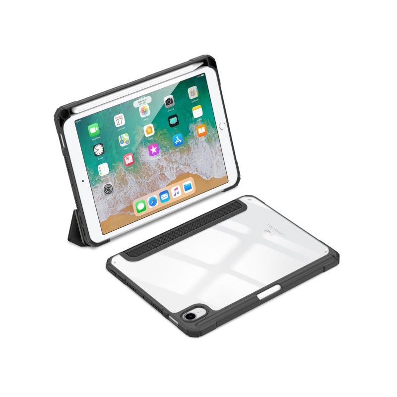 Husa Smartcase Tableta Duxducis Toby Compatibila Cu Ipad 6 Mini 2021, Sleep / Wake, Suport Pen, Negru