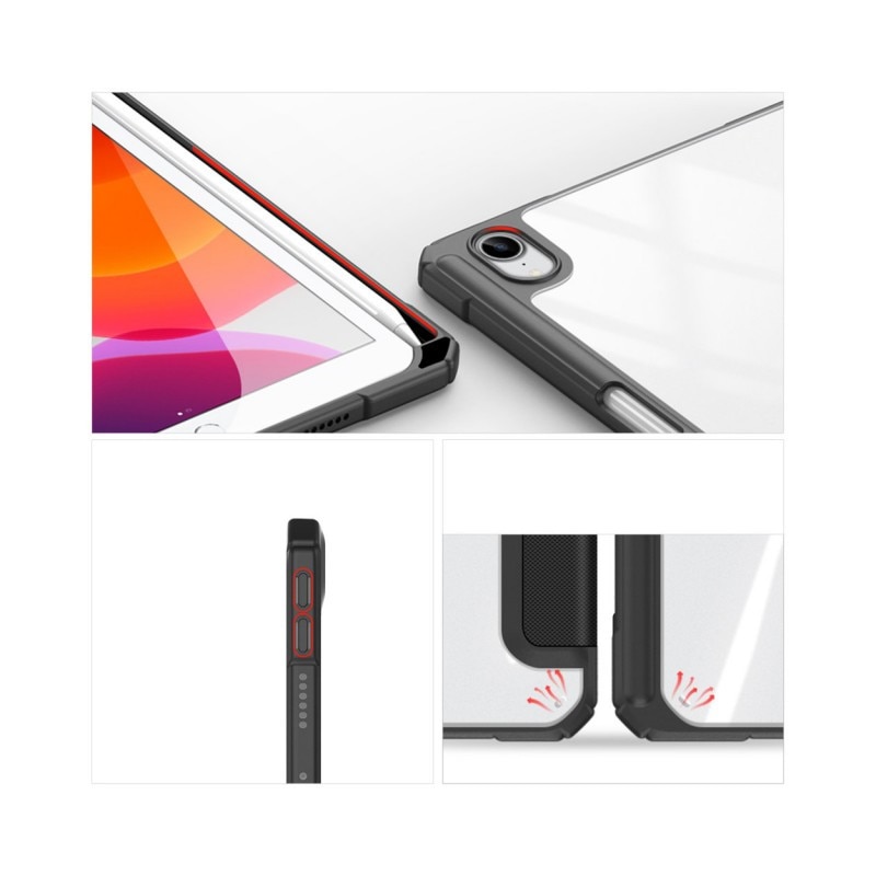 Husa Smartcase Tableta Duxducis Toby Compatibila Cu Ipad 6 Mini 2021, Sleep / Wake, Suport Pen, Negru