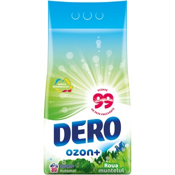 Detergent automat Dero Ozon+ Roua Muntelui Plus, 8kg, 80 spalari Detergent automat Dero Ozon+ Roua Muntelui Plus, 8kg, 80 spalari