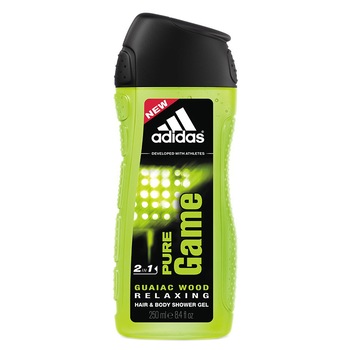 Gel de dus 2 in 1 adidas Pure Game pentru corp si par, Barbati, 250 ml Gel de dus 2 in 1 adidas Pure Game pentru corp si par, Barbati, 250 ml