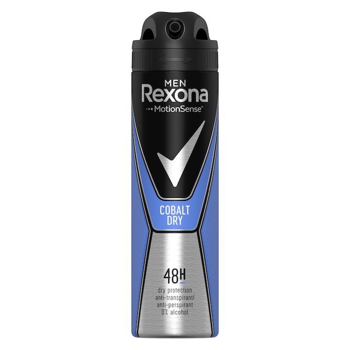 Дезодорант спрей против изпотяване за мъже Rexona Cobalt, 150 мл