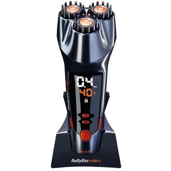 Aparat barbierit BaByliss SH510E, 0.4-12 mm, lame titanium, metalic Aparat barbierit BaByliss SH510E, 0.4-12 mm, lame titanium, metalic