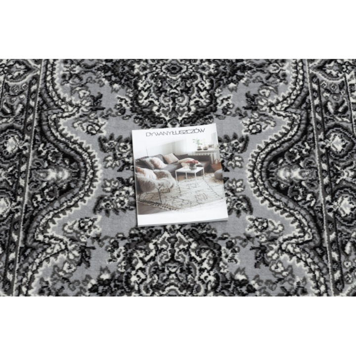 Traversa DYWANY ŁUSZCZÓW BCF MORAD Wiosna rozeta gri 80 cm, 80x700 cm