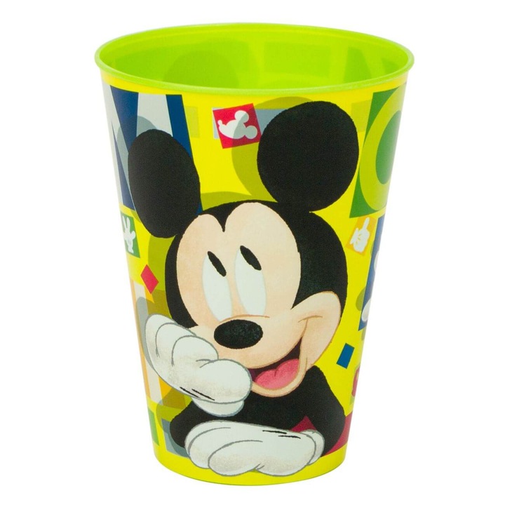 Műanyag pohár, MCT Disney Mickey egér, 430 ML