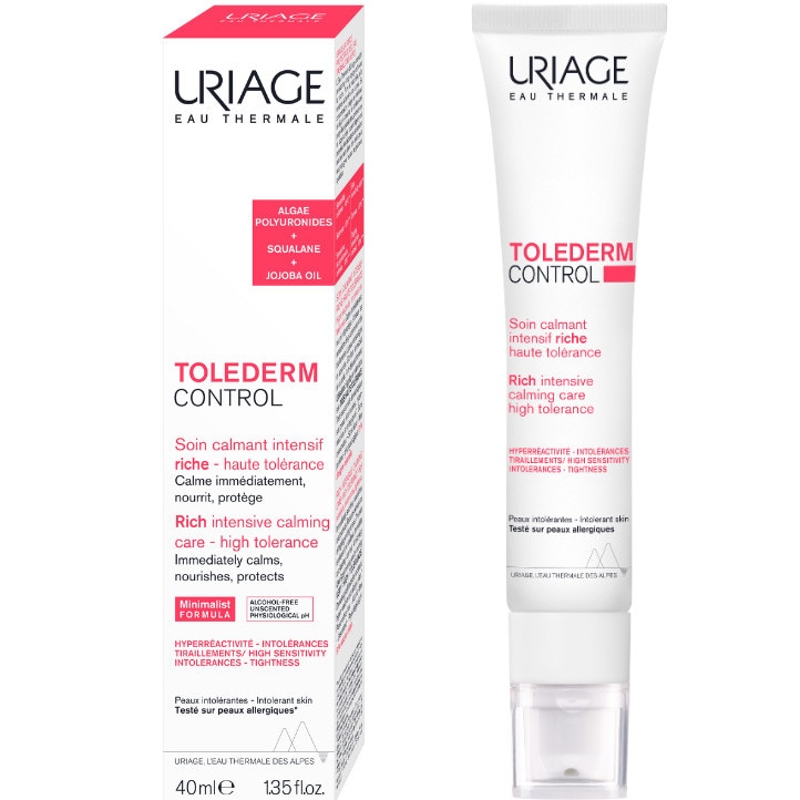 Crema calmanta Uriage Tolederm Control, textura bogata, 40 ml