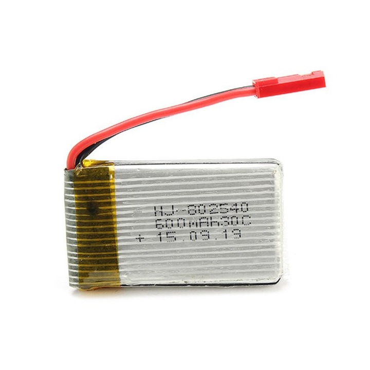 Baterii, 3.7V 600mAh, JST, JXD, 509G, RC Drone