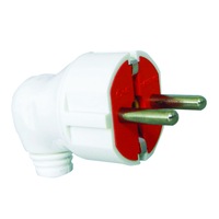 Stecker 90 grade shuko alb Comtec