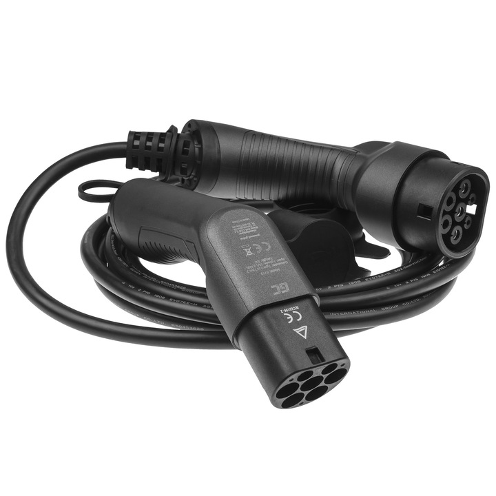 Кабел за зареждане Green Cell GC type 2, 3.6 kW, За EV / PHEV зареждане, 5 м