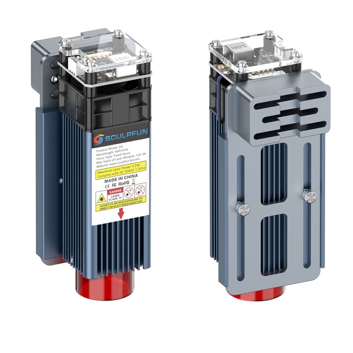 Cap laser S9, SCULPFUN, 90W, Multicolor