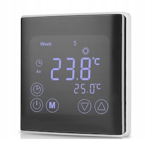 Affect Respectful Roux Termostat digital smart, Ecran LCD, Tuya Wifi, 3A 85x85x12mm, Negru, Pentru  centrala termica sau incalzire prin pardoseala cu apa - eMAG.ro