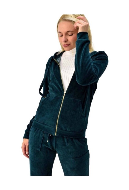 Trening dama, Catifea, Verde, 3XL