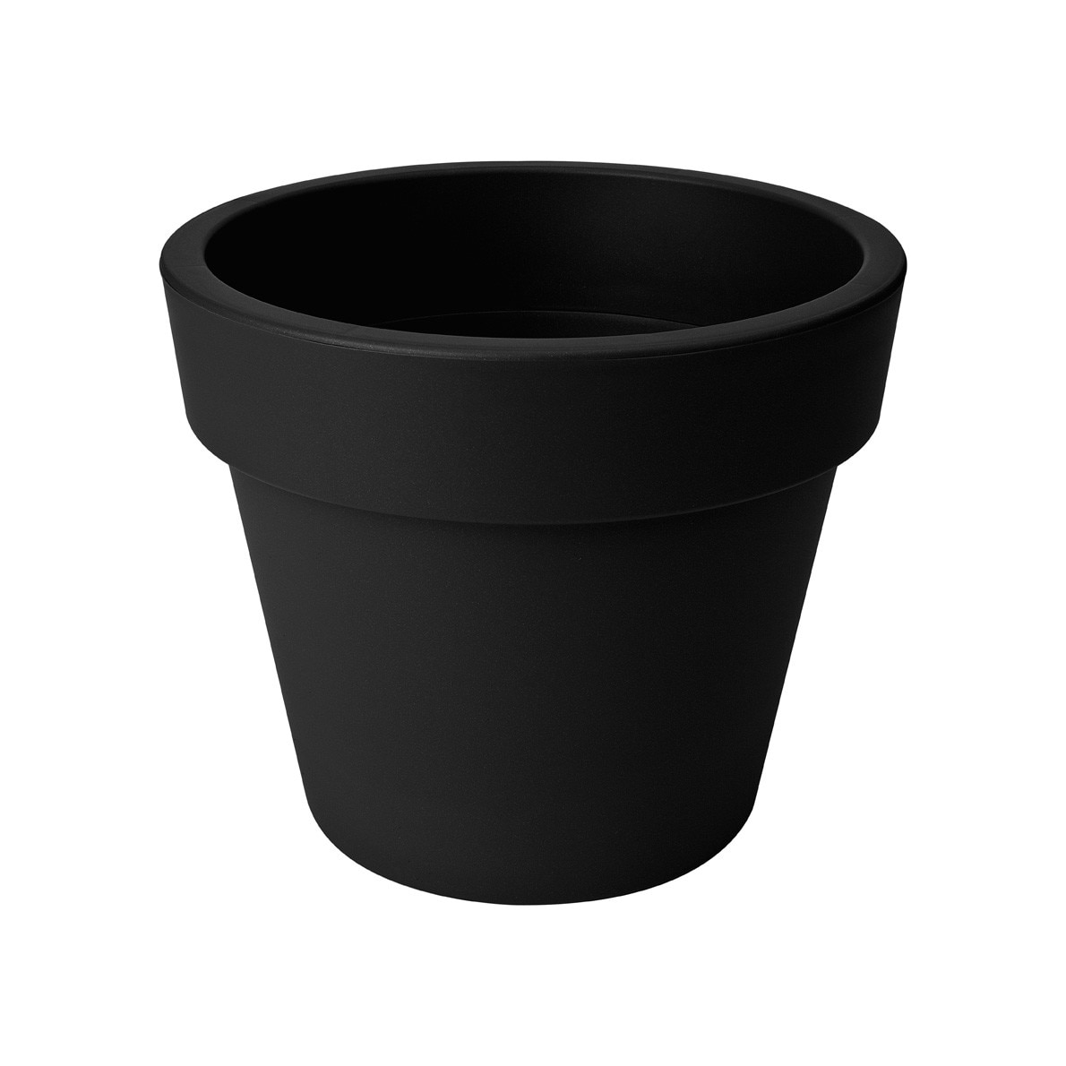 Ghiveci Elho Green Basics Top Planter pentru exterior, cu diametrul de 30 cm, culoarea negru