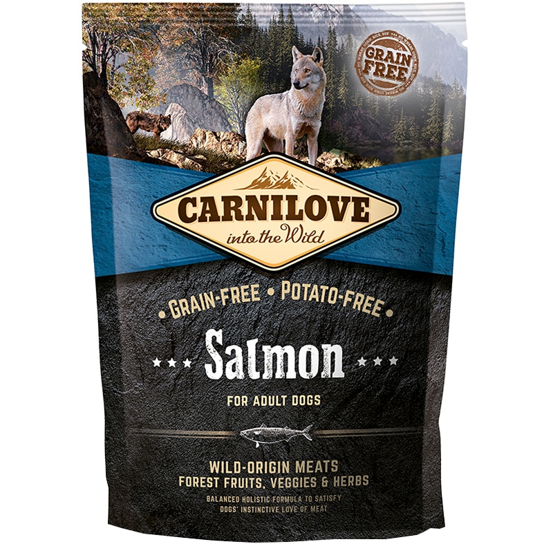 Hrana uscata pentru caini Carnilove, Adult, Somon, 1.5 Kg